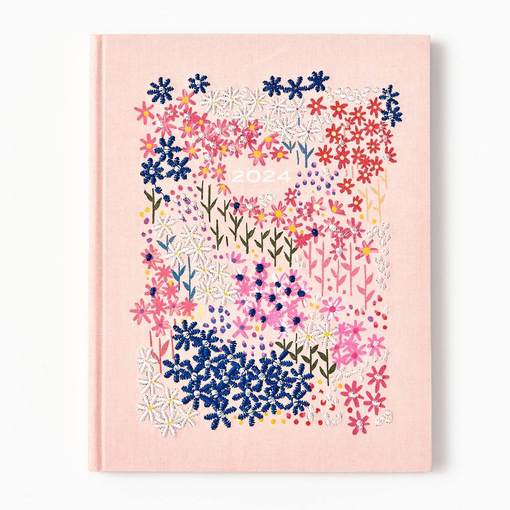 2023-2024 Floral Embroidery Weekly Planner
