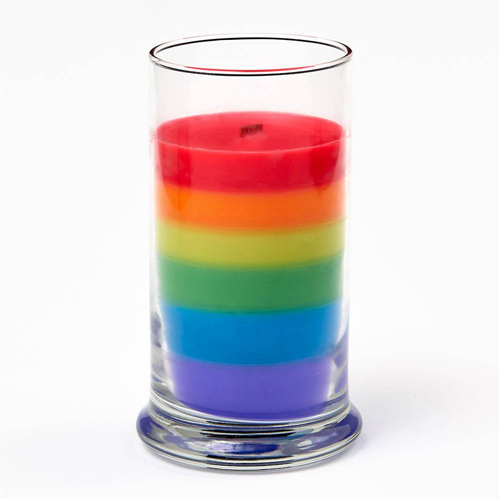 Rainbow Pride Candle
