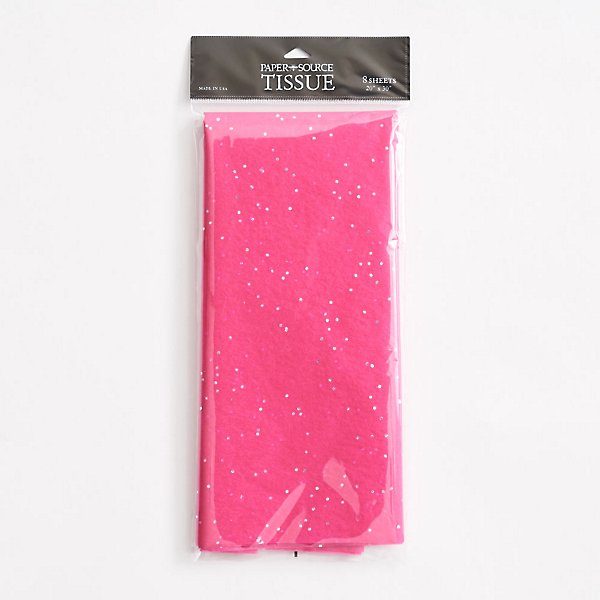 Pink Chunky Glitter Paper Glasses | Paper Source