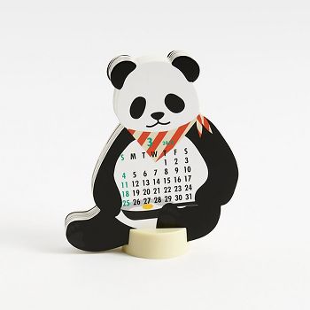 2018 Panda Die Cut Calendar | Paper Source