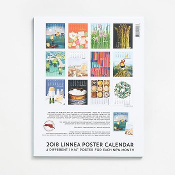 2018 Linnea Poster Calendar | Paper Source