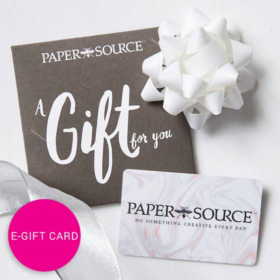 Paper Source Electronic Gift Card.