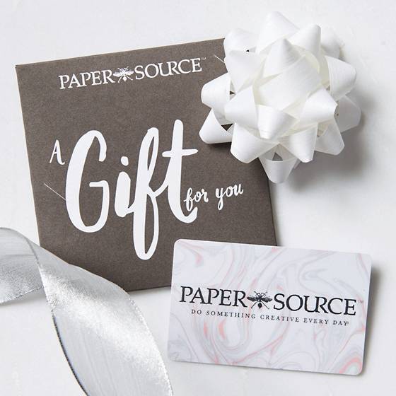 Paper Source Gift Card.