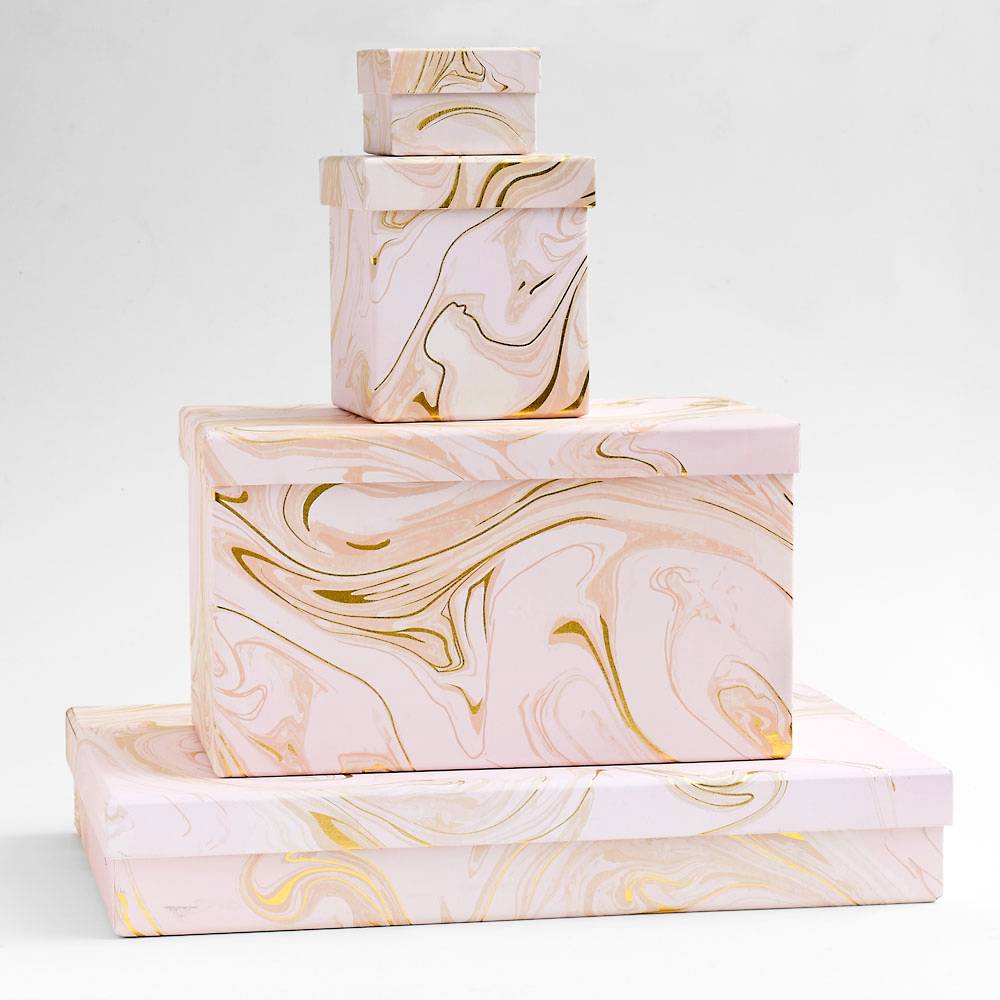 Elegant girly rose gold glitter white marble pink lunch box, Zazzle