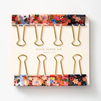 floral binder clips