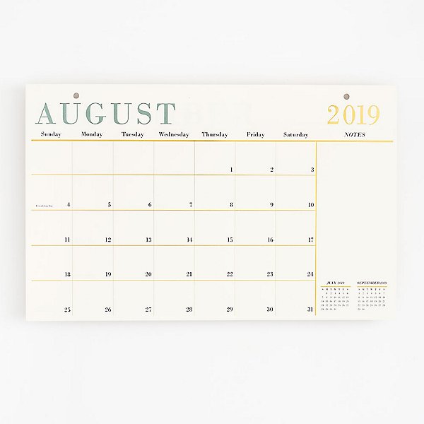 2019 2020 Foil Desk Blotter Paper Source