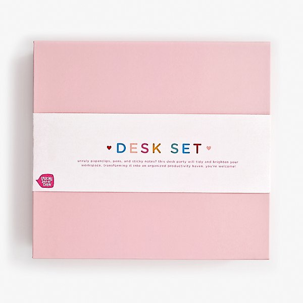 Blush Office Supply Desk Set Paper Source