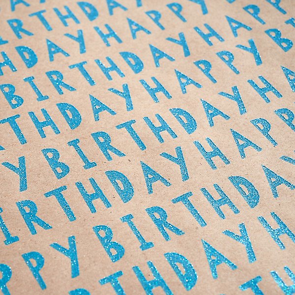 Paper Source Happy Birthday Wrapping Paper