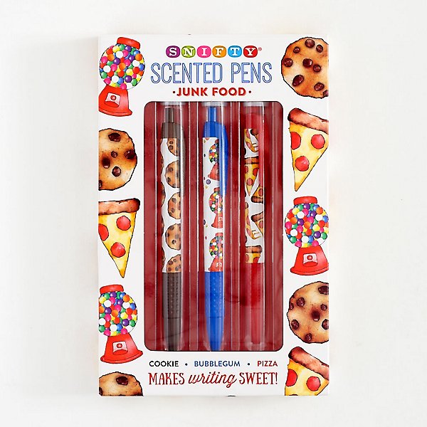 Pizza Bubblegum Great Xmas Gift Junk Food Cookie Scented Pen Set 