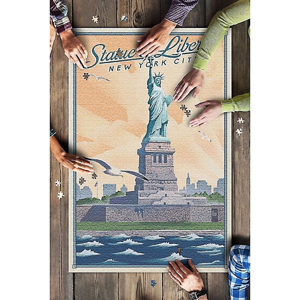 Magic Human Puzzle 500 Piece Statue Of Liberty 24 X 18 Brand New Sealed 