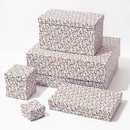12 White Large Gift Wrap Boxes Bulk with Lids, 12 tissue paper and