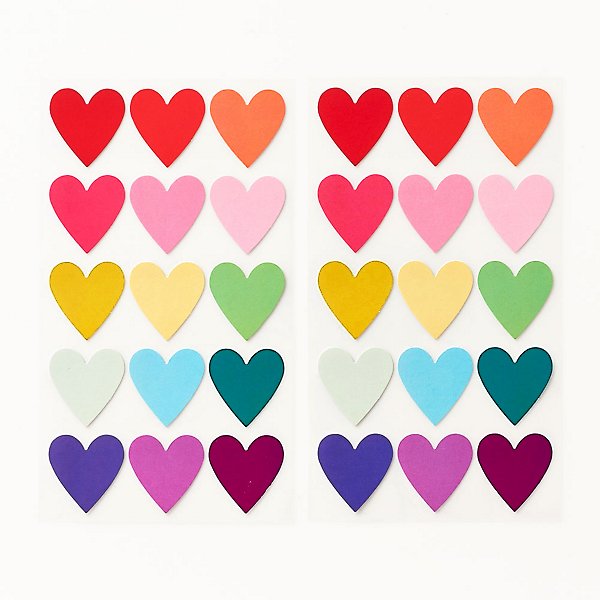 Paper Source Large Gradient Heart Stickers