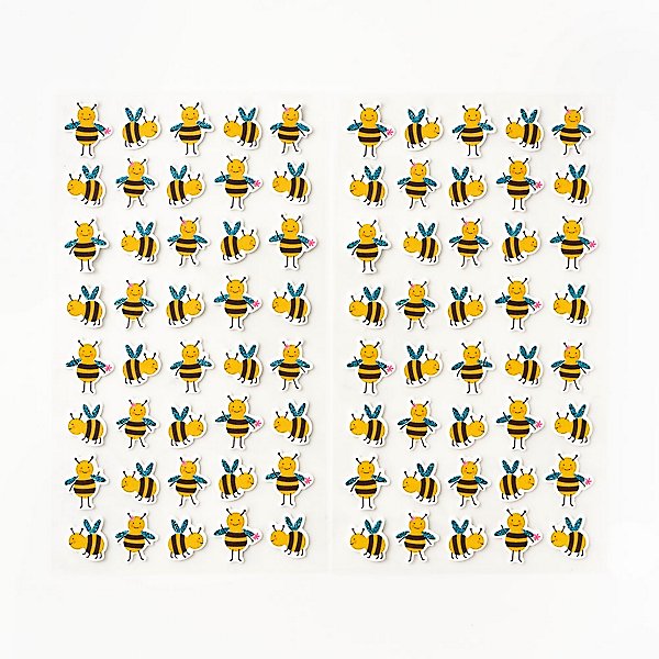 Buzzing Bumblebees Sparkle Stickers, Assorted Colors, 72 Stickers, Mardel