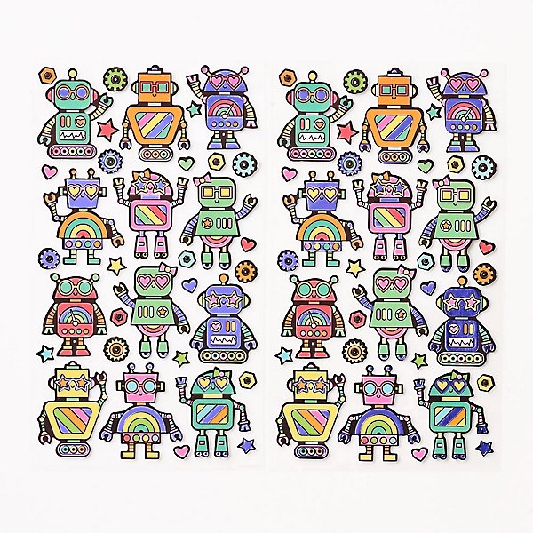 Robot Sticker Sheet, Bot Buddies, Robot Stickers, Stickers for Planner  Journal, Cute Stationary, Planner Sticker Sheet 