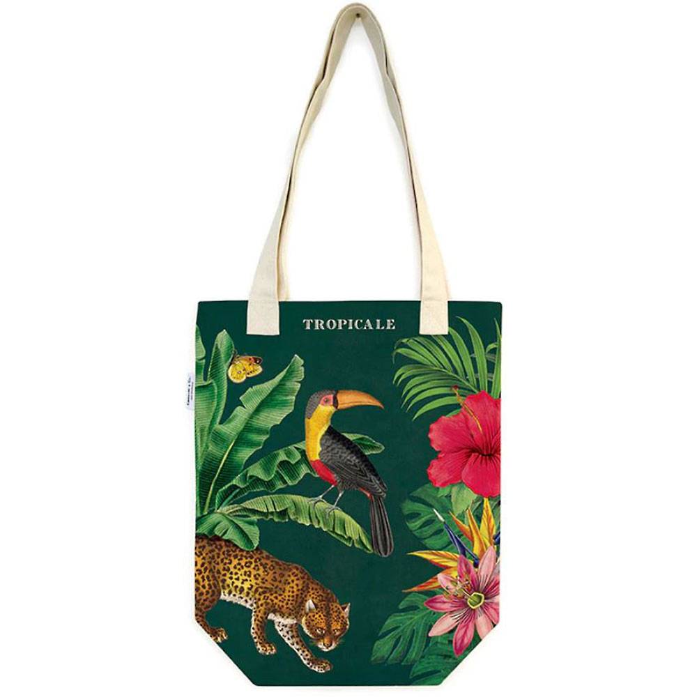 Paper Source Wildflower Embroidered Tote