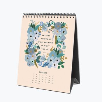 2023 Calendar Rifle Paper Co 2023 Rifle Paper Co Inspirational Quotes Desk Calendar Paper Source