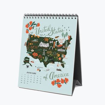 2023 Calendar Rifle Paper Co 2023 Rifle Paper Co World Traveler Desk Calendar Paper Source
