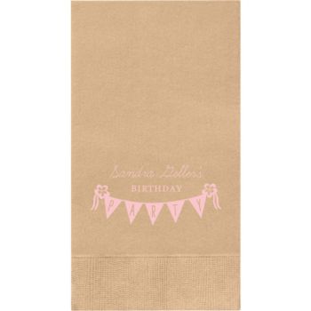 Rustic Banner Party Custom Guest Napkins Paper Source