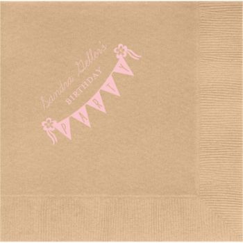 Rustic Banner Party Custom Lunch Napkins Paper Source