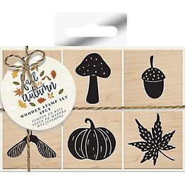 Paper Source Happy Birthday with Hat Large Rubber Stamp