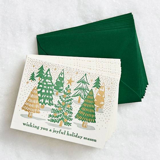 Joyful Trees Card Set.