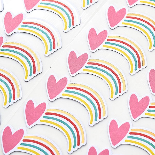 Rainbow Robot Stickers | Paper Source