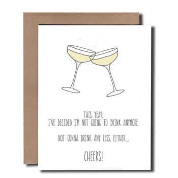 Decided Not To Drink New Year Card | Paper Source