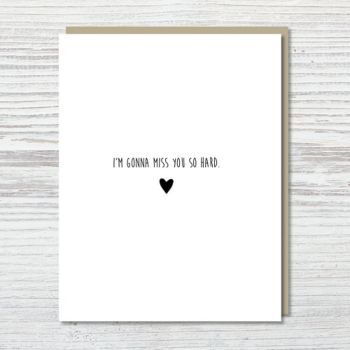 Miss You So Hard Greeting Card | Paper Source