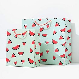 Unique Bargains Paper Gift Bag Pack Watermelon Storage Bag For Party Favor  50 Pcs Green 4.8x3x9.1 Inch : Target