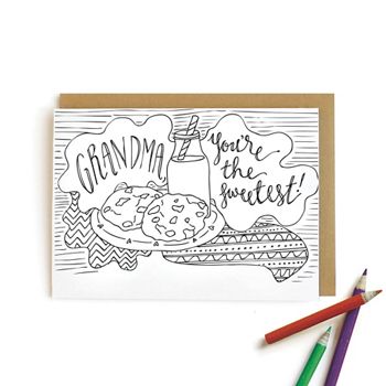 grandma birthday coloring pages