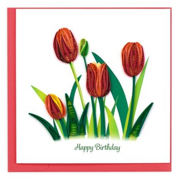 Red Tulip Birthday Card | Paper Source