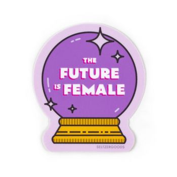 Future is Female Crystal Ball Sticker | Paper Source