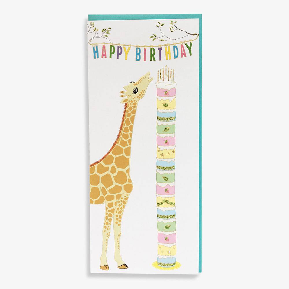 35x Personalised Christening Giraffe Party Thank You Envelope Stickers N385 