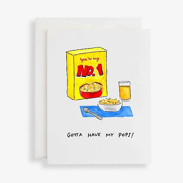 Fun Pops Fathers Day Card & Badge To The Best Pops In The World 