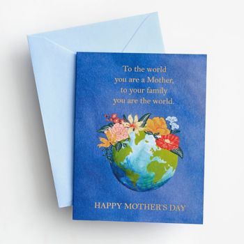 Floral Earth Mother's Day Card | Paper Source