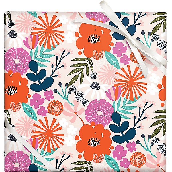 Custom Printed Flower Wrapping Paper