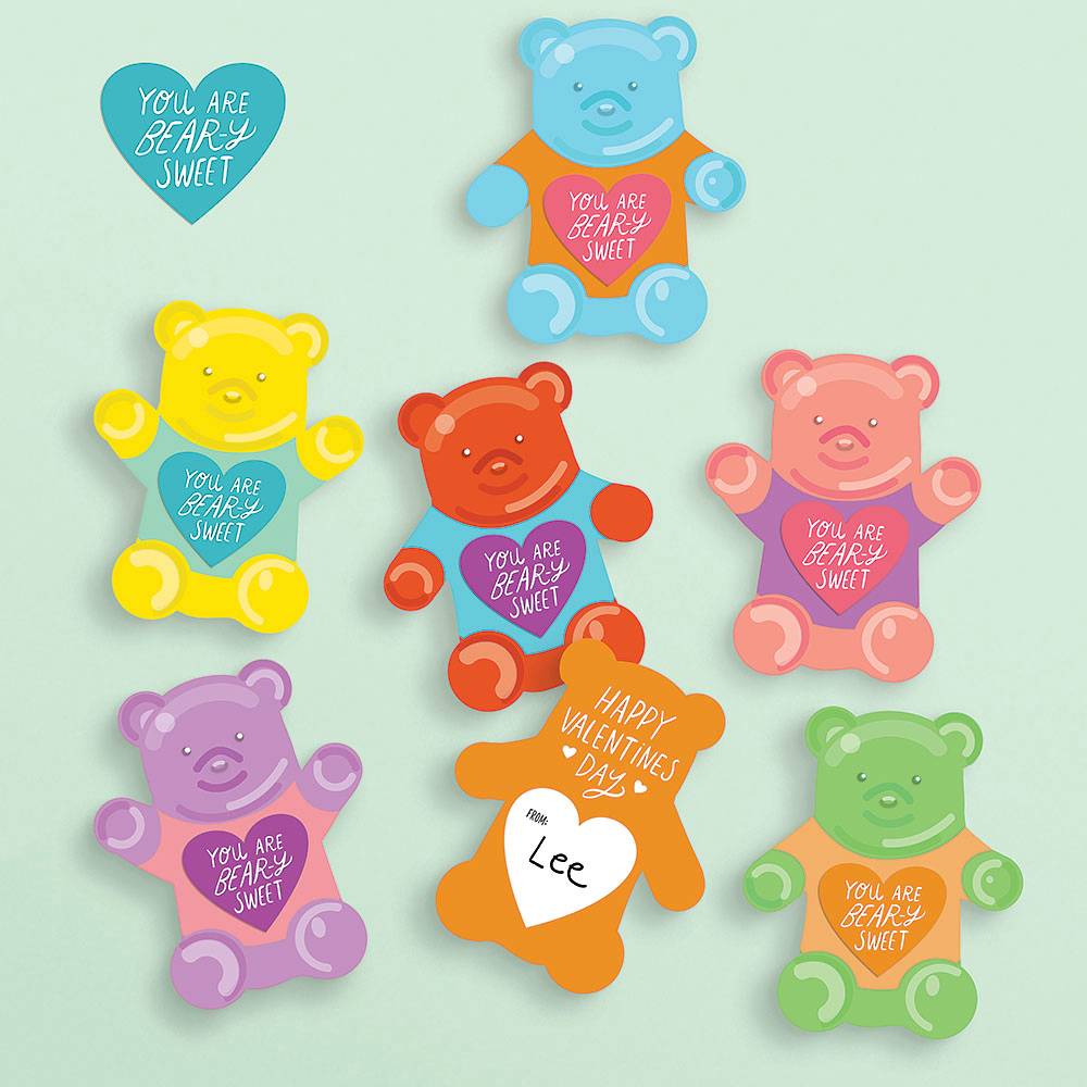 Novelty Toys Details about   Valentine Gummy Teddy Bear Characters Party Favors 12 Pieces 
