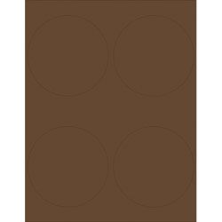 Chocolate 4 inch Round Printable Labels | Paper Source