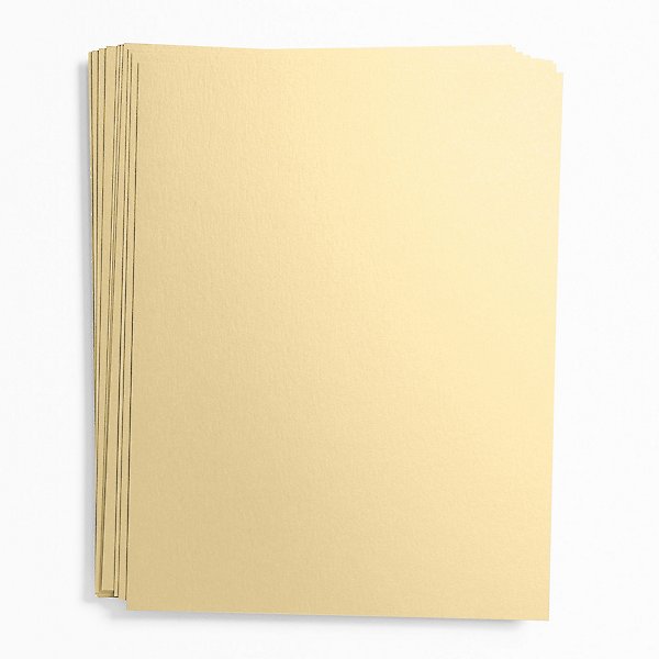 Shine (Light) GOLD - Shimmer Metallic Paper - 8.5 x 11 - 80lb Text (118gsm)