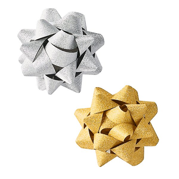 Silver And Gold Bag Of Bows