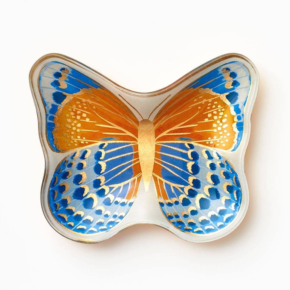 Butterfly Glass Trinket Dish
