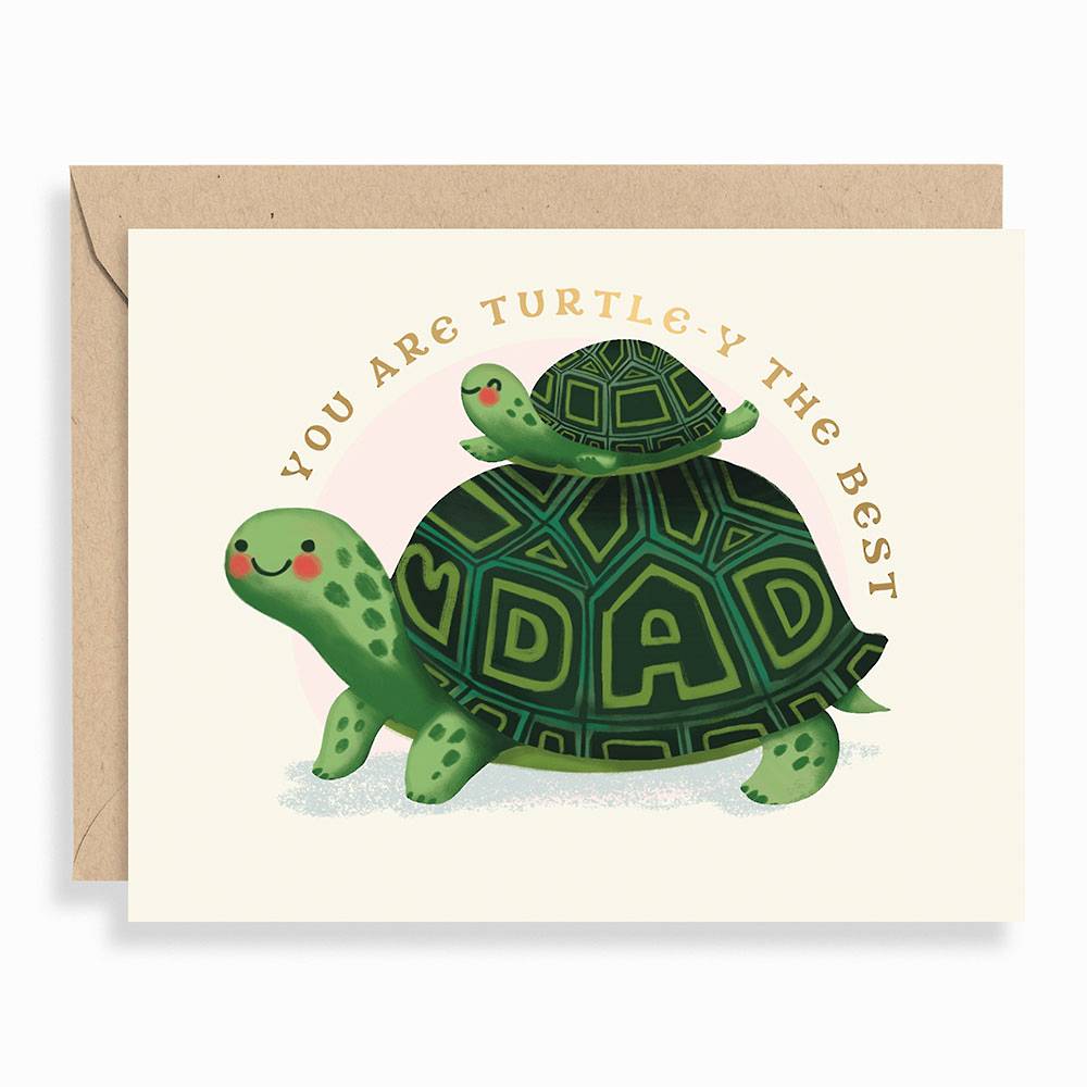 Turtley The Best Dad Father's Day Card