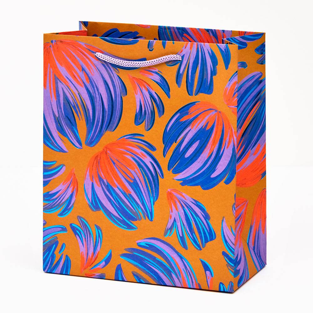 Floral Feather Medium Gift Bag