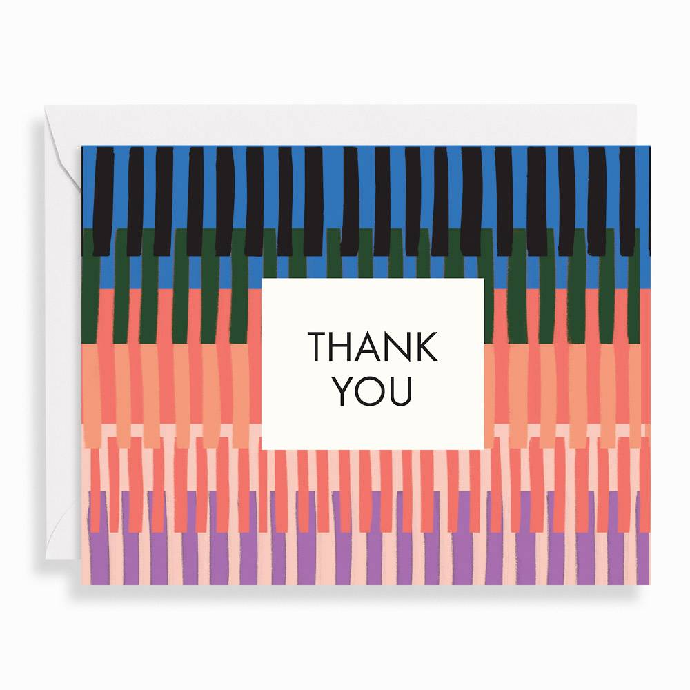 Muted Stripe Thank You Card Set