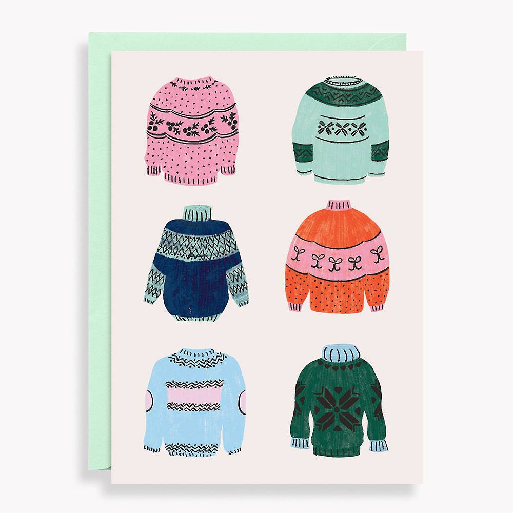 Cozy Sweaters Holiday Card