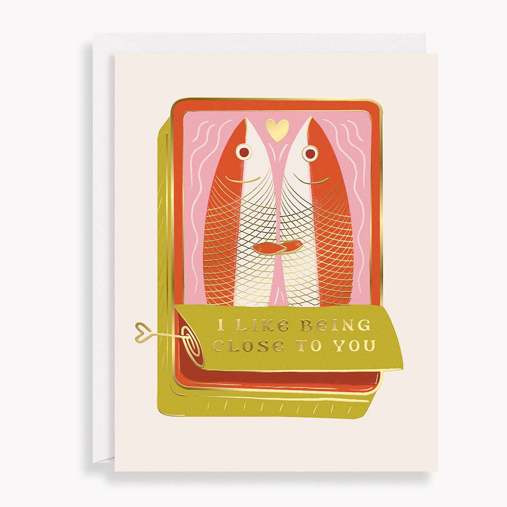 Close to You Sardines Valentine's Day Card