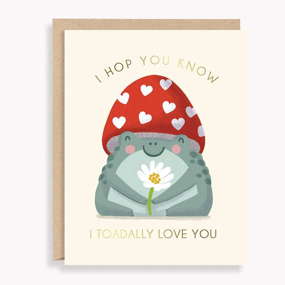 Toadally Love You Valentine's Day Card
