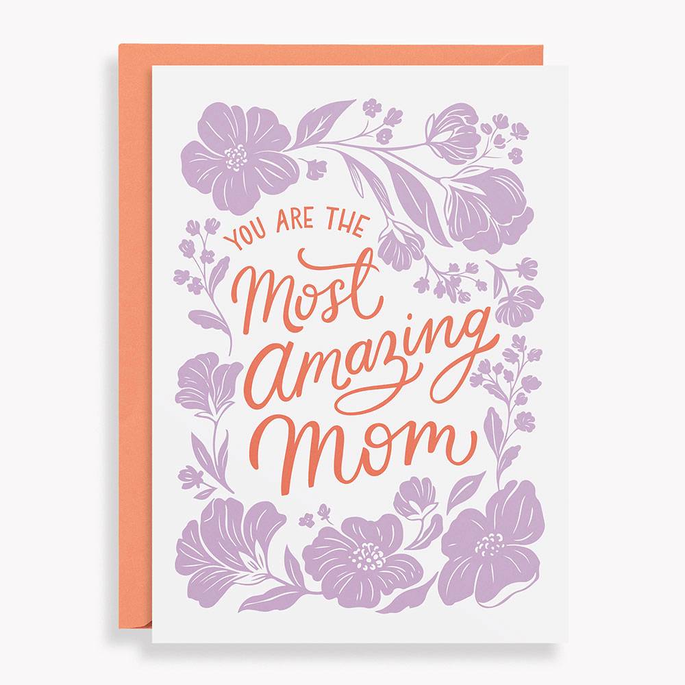 Most Amazing Mom Floral Mother's Day Card