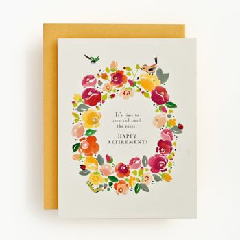 Stop and Smell the Roses Retirement Card | Paper Source
