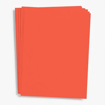 Persimmon Card Stock 8.5" x 11"